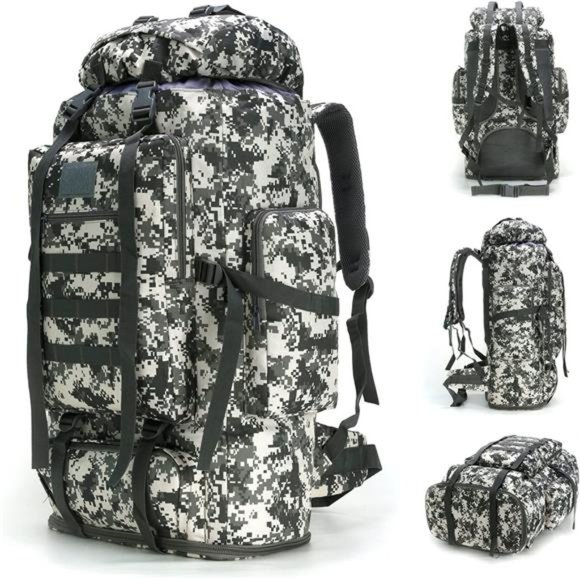 Military Tactical Backpack for Men Large Army Rucksack molle bag Hiking Daypack - Picture 1 of 6
